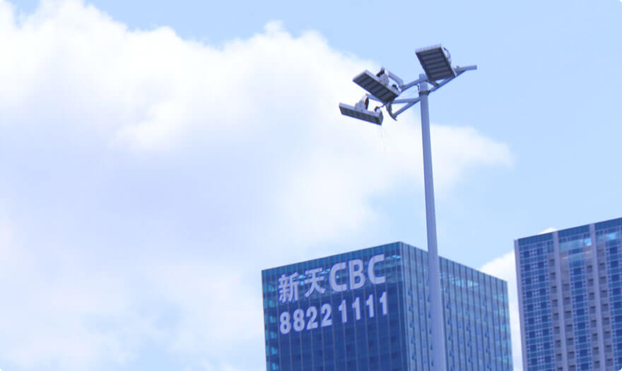 BBE HM6H installed in front of CBC in Futian, Shenzhen, China