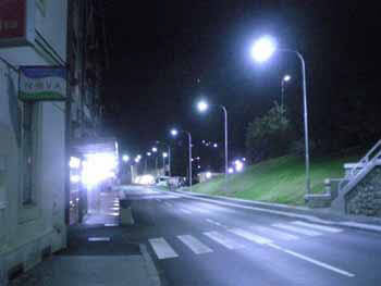 LED Street Light, LU2 at Night in Bosnia and Herzegovina