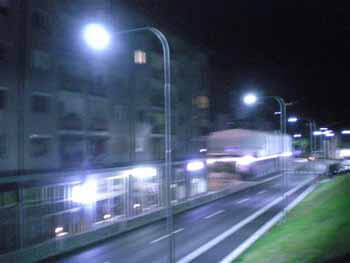 LED Street Light, LU2 at Night in Bosnia and Herzegovina