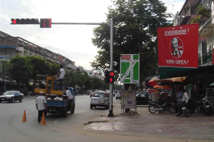 BBE LED Traffic Light and Countdown Timer Project in Cambodia.