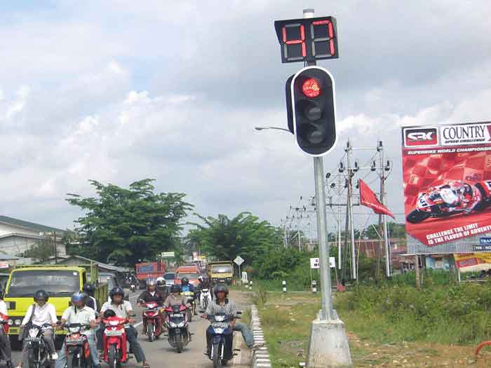 LED Traffic Light in Indonesia