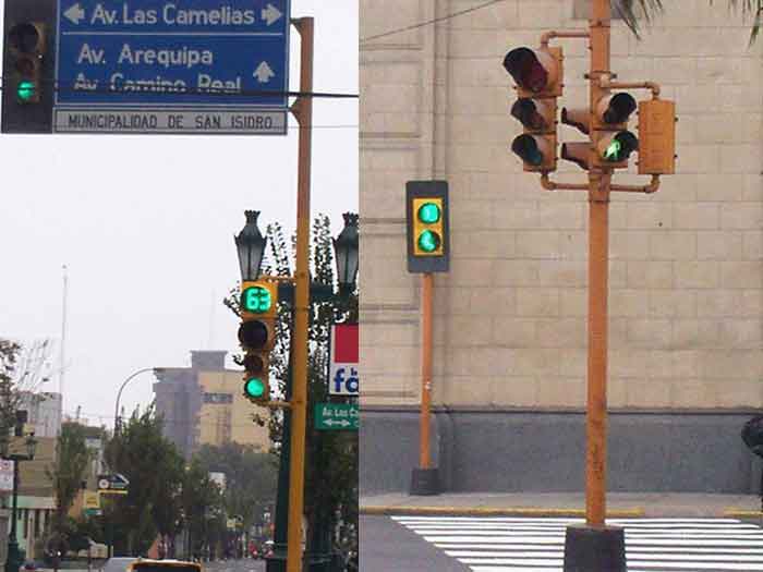 LED Traffic Light in Peru