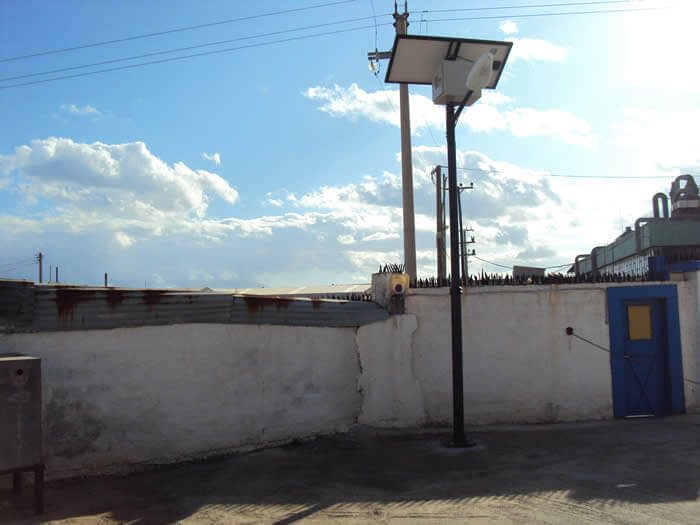 Solar LED Street Light, LU1 in Greece