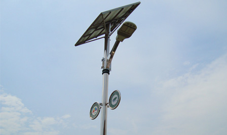Solar Wind Turbine LED Street Light in Korea
