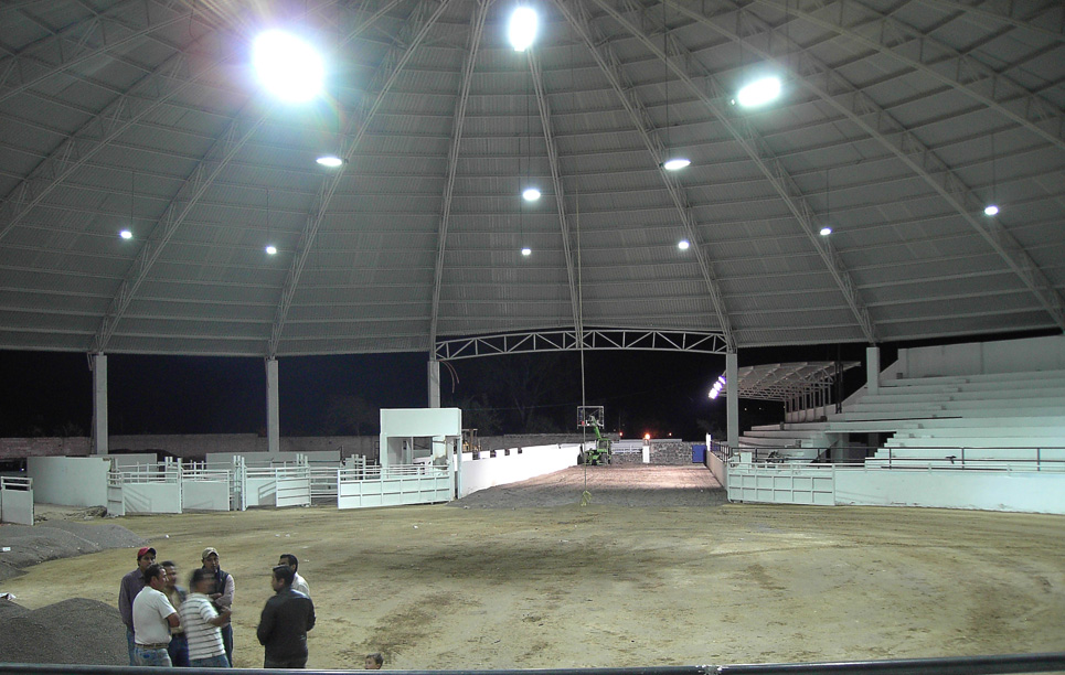 LED Street light LU8 is lighting the theater in Arena, Mexico